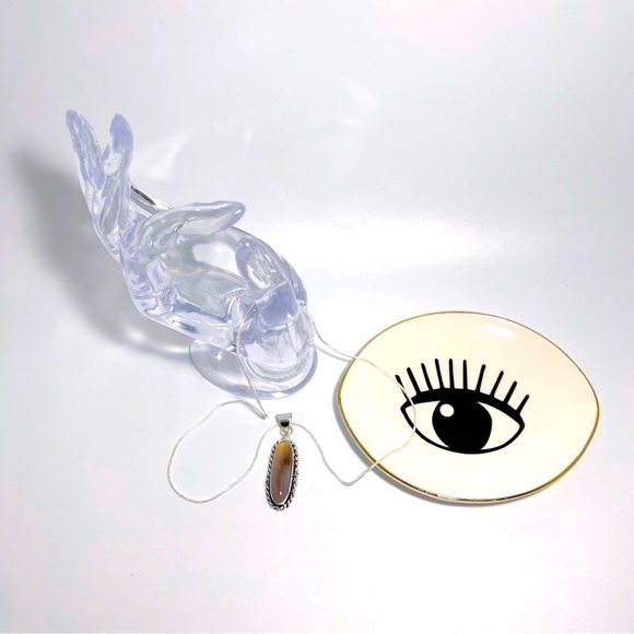 🌈 Smokey agate necklace - Picture 4 of 9